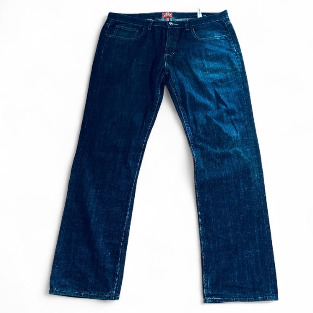 Obey Jeans Mens 36 Slim Straight Leg Button Fly Cotton Denim